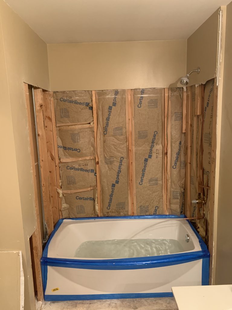 Process Bathroom Remodeling - Tub Installation