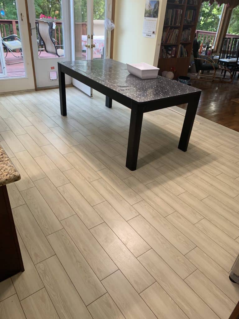 Finished Floor Tile Installation