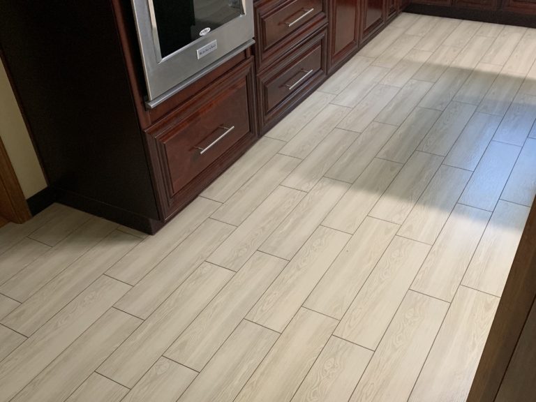 Finished Floor Tile Installation