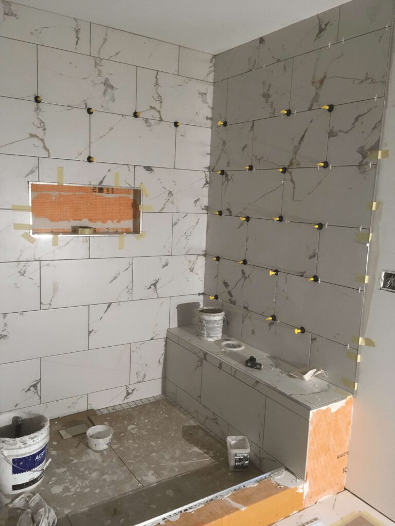 Master Shower Tiling