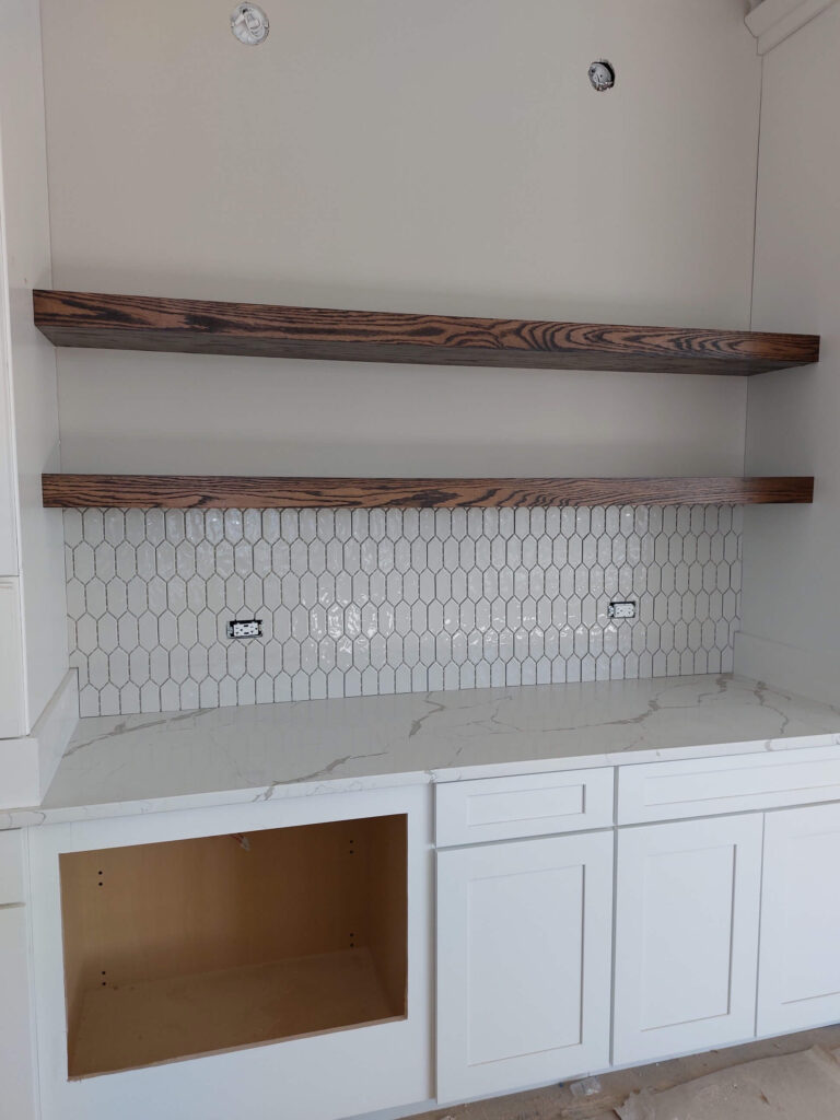 Clean Cuts to Countertop and Shelve